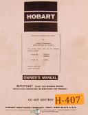 Hobart-Hobart 100 110 Series, Cyber Tig, Welder Programming Electrical and Parts Manual-100 Series-110 Series-01